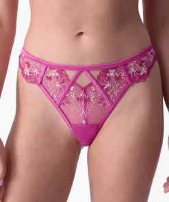 Enchanted Afternoon Delight High Leg Brazilian Knicker - Hot Pink