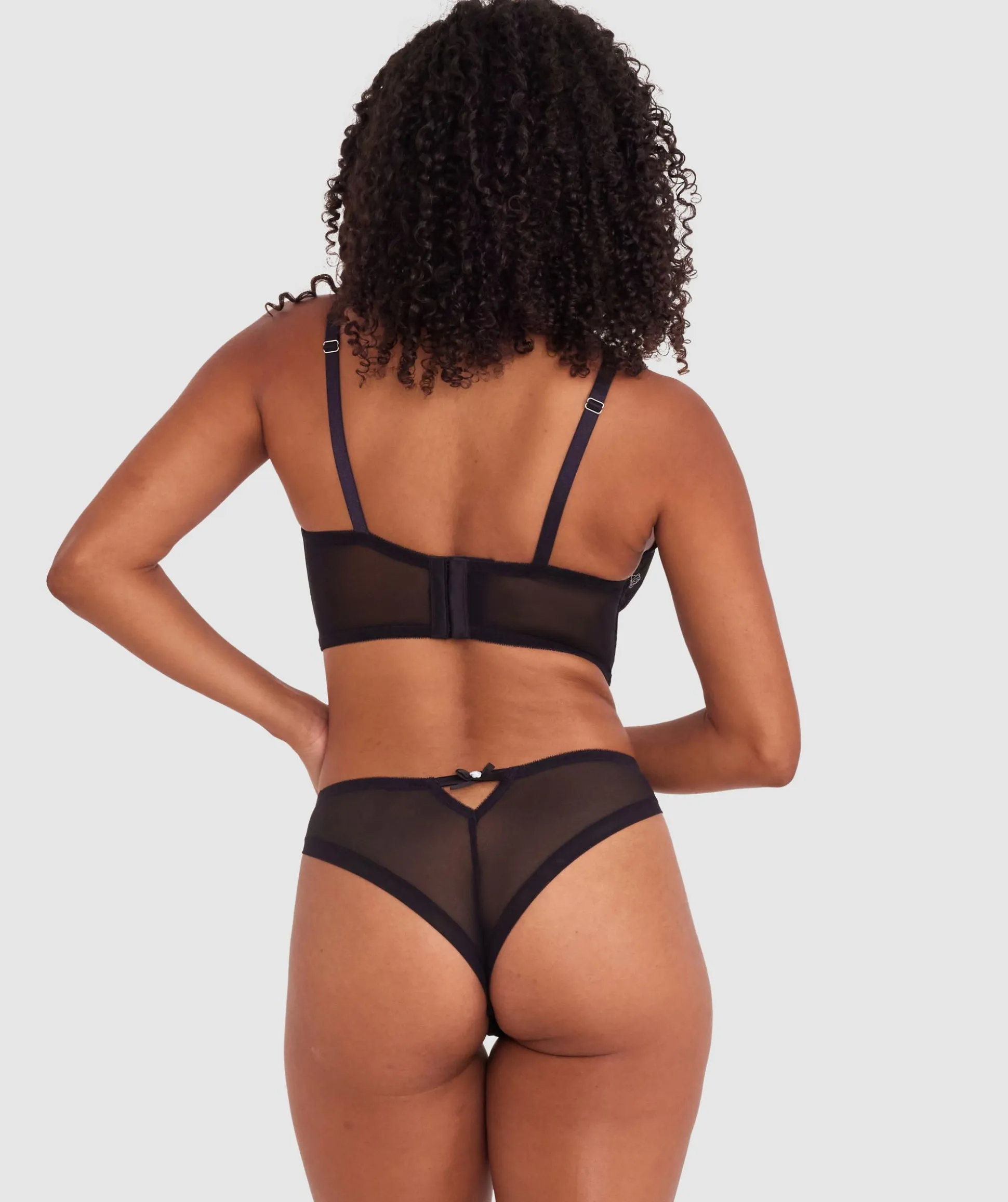 Enchanted All For You Longline - Black/ Light-Green