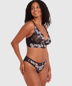 Enchanted All For You Longline - Black/ Light-Green
