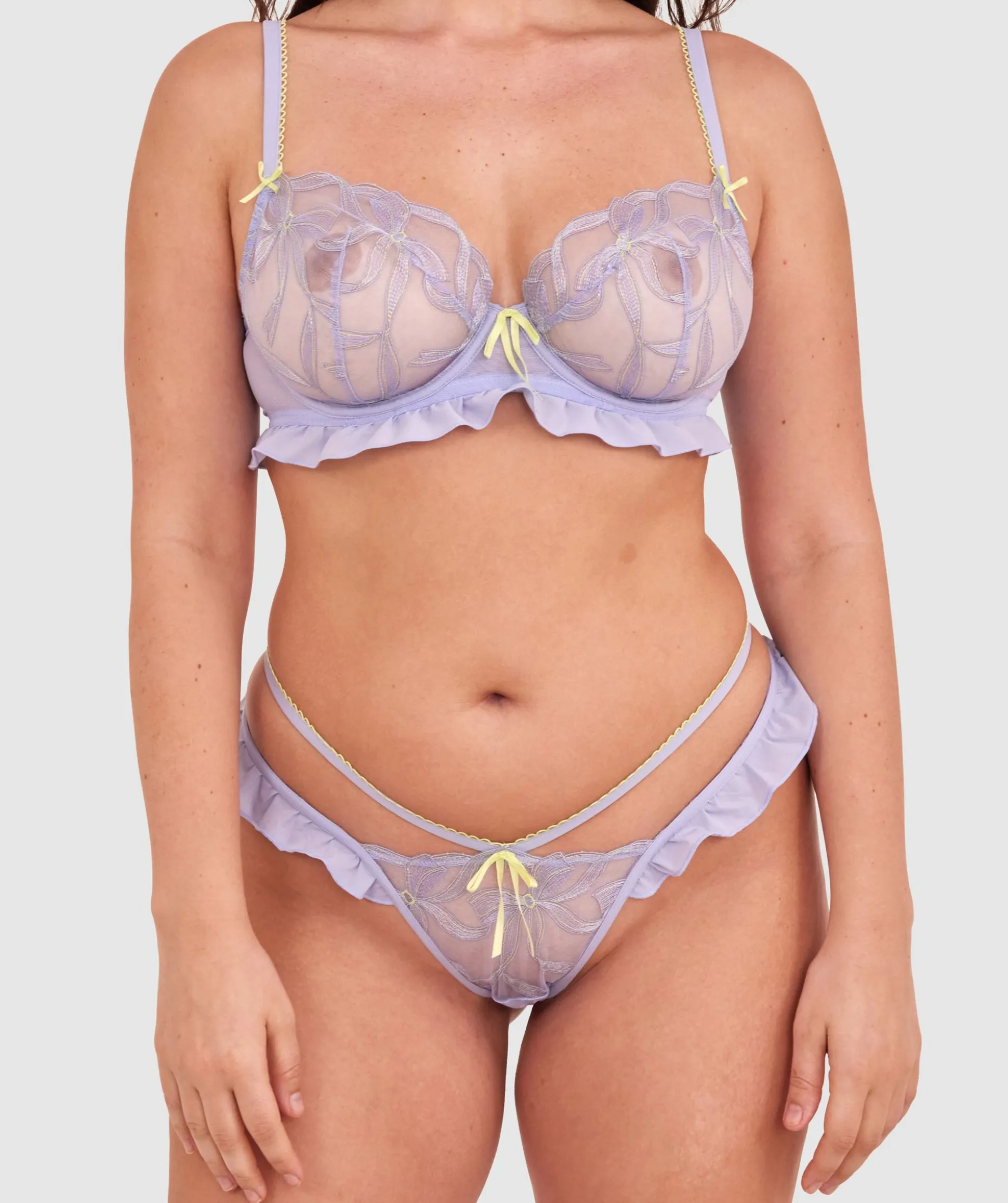 Enchanted Be My Bow High Leg String - Lavender