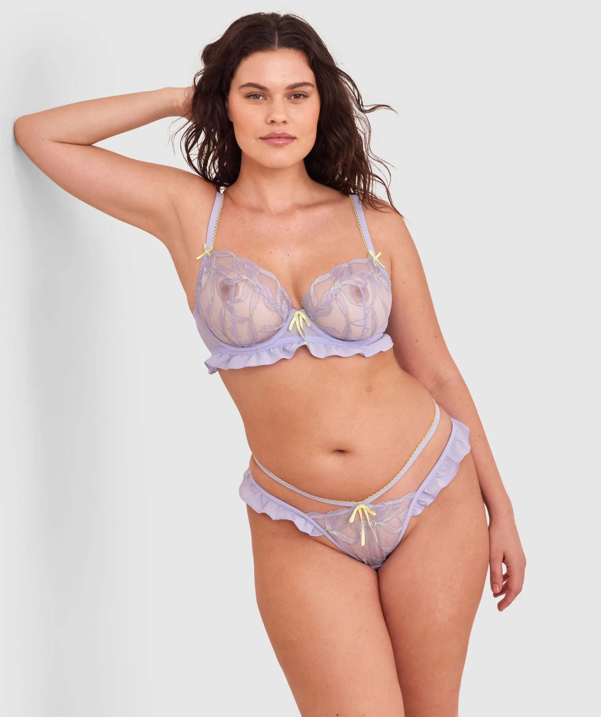 Enchanted Be My Bow High Leg String - Lavender