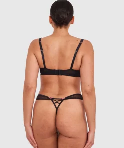 Enchanted Desdemona High Leg String - Black
