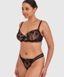 Enchanted Desdemona High Leg String - Black