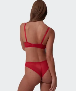 Enchanted Everlasting High Leg Brazilian Knicker - Red