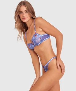 Enchanted Frolic In The Fields Bra - Dark Blue/Multicolour