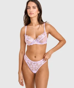 Enchanted Leilani High Leg Brazilian Knicker - Purple