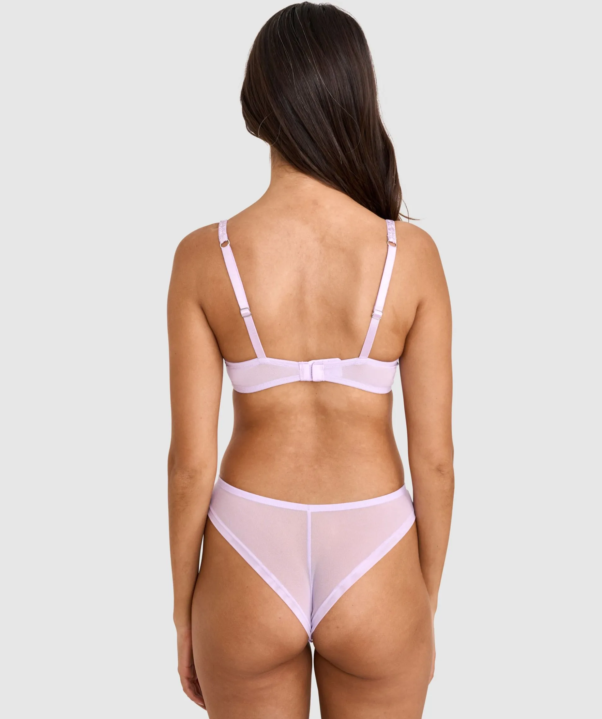 Enchanted Leilani High Leg Brazilian Knicker - Purple