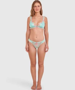 Enchanted Love Knot Bralette - Aqua/Pink