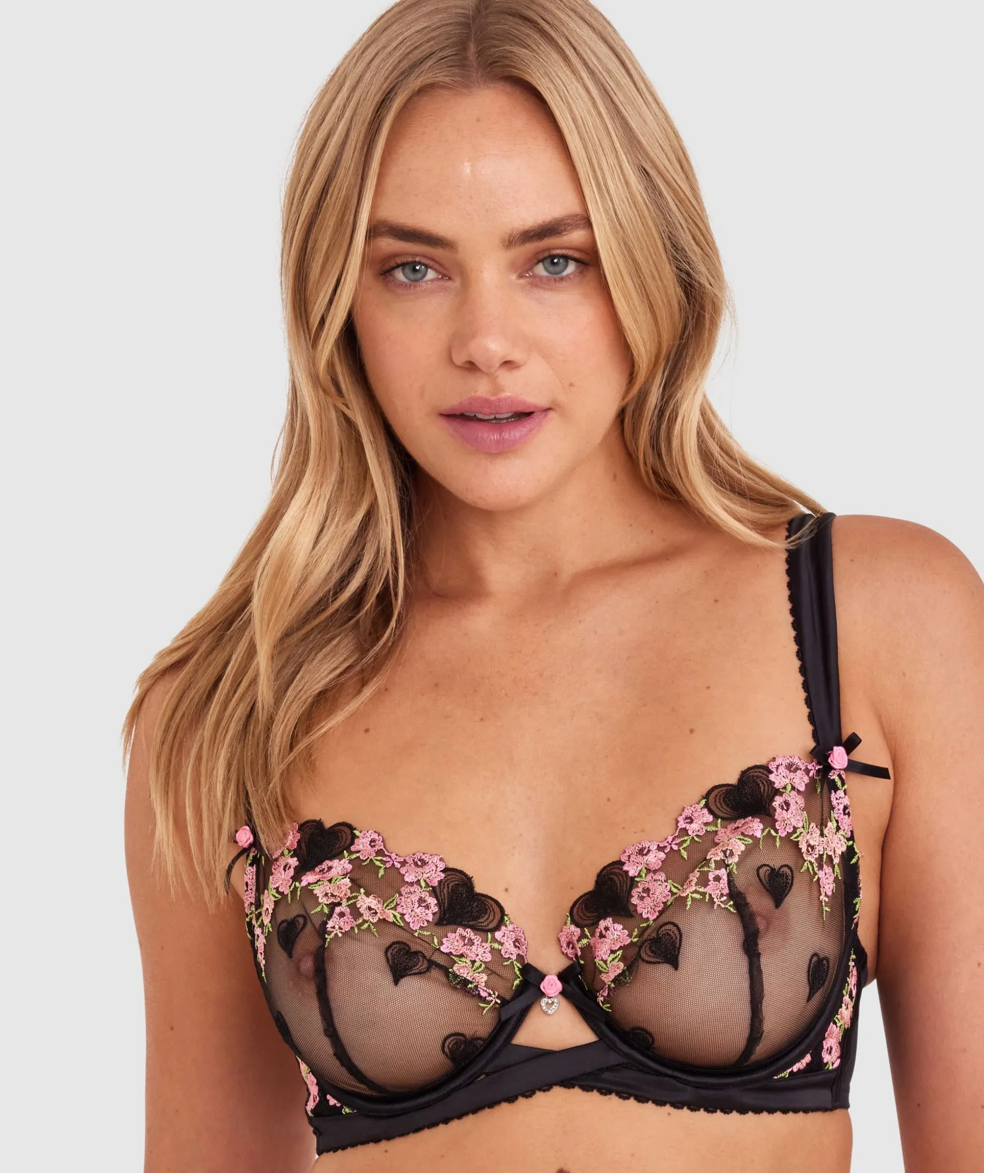 Enchanted Lovestruck Unlined Bra - Black