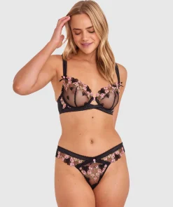 Enchanted Lovestruck Unlined Bra - Black