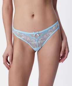 Enchanted Margaux High Leg Brazilian Knicker - Light Blue