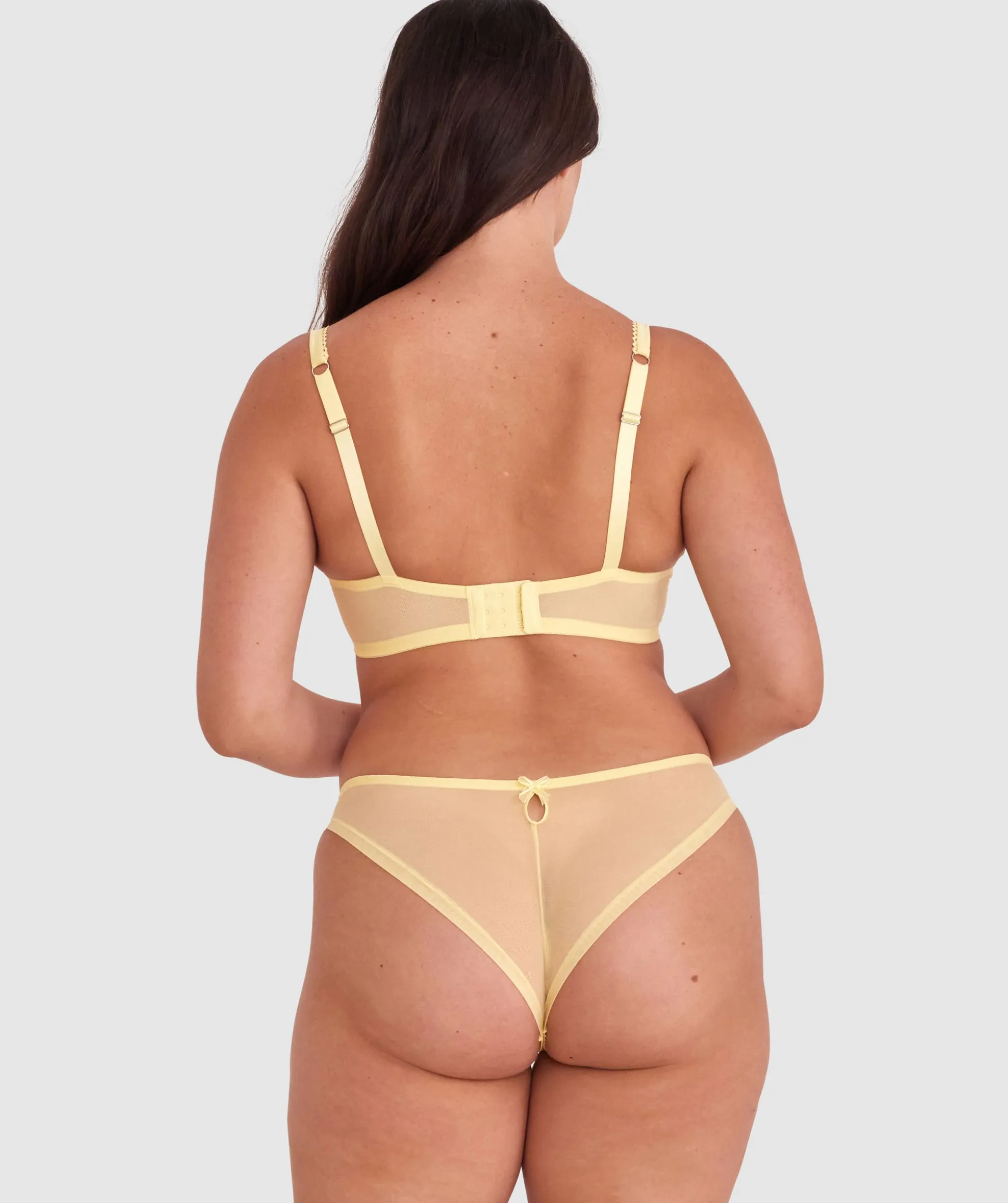 Enchanted Mi Amor High Leg Brazilian Knicker - Yellow/ Multicolour