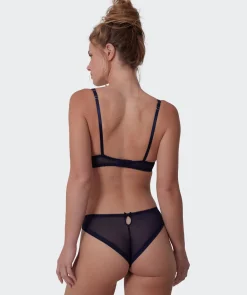 Enchanted Midnight Sonata High Leg Brazilian Knicker - Navy