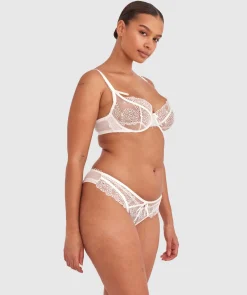 Enchanted Ode To Love High Leg Brazilian Knicker - Ivory