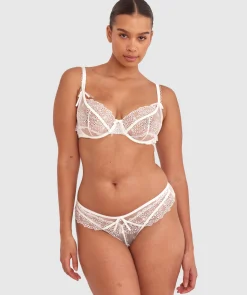 Enchanted Ode To Love High Leg Brazilian Knicker - Ivory