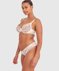 Enchanted Ode To Love High Leg Brazilian Knicker - Ivory