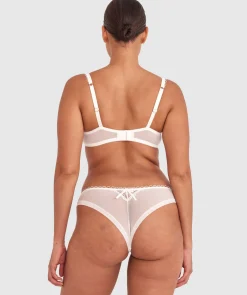 Enchanted Ode To Love High Leg Brazilian Knicker - Ivory
