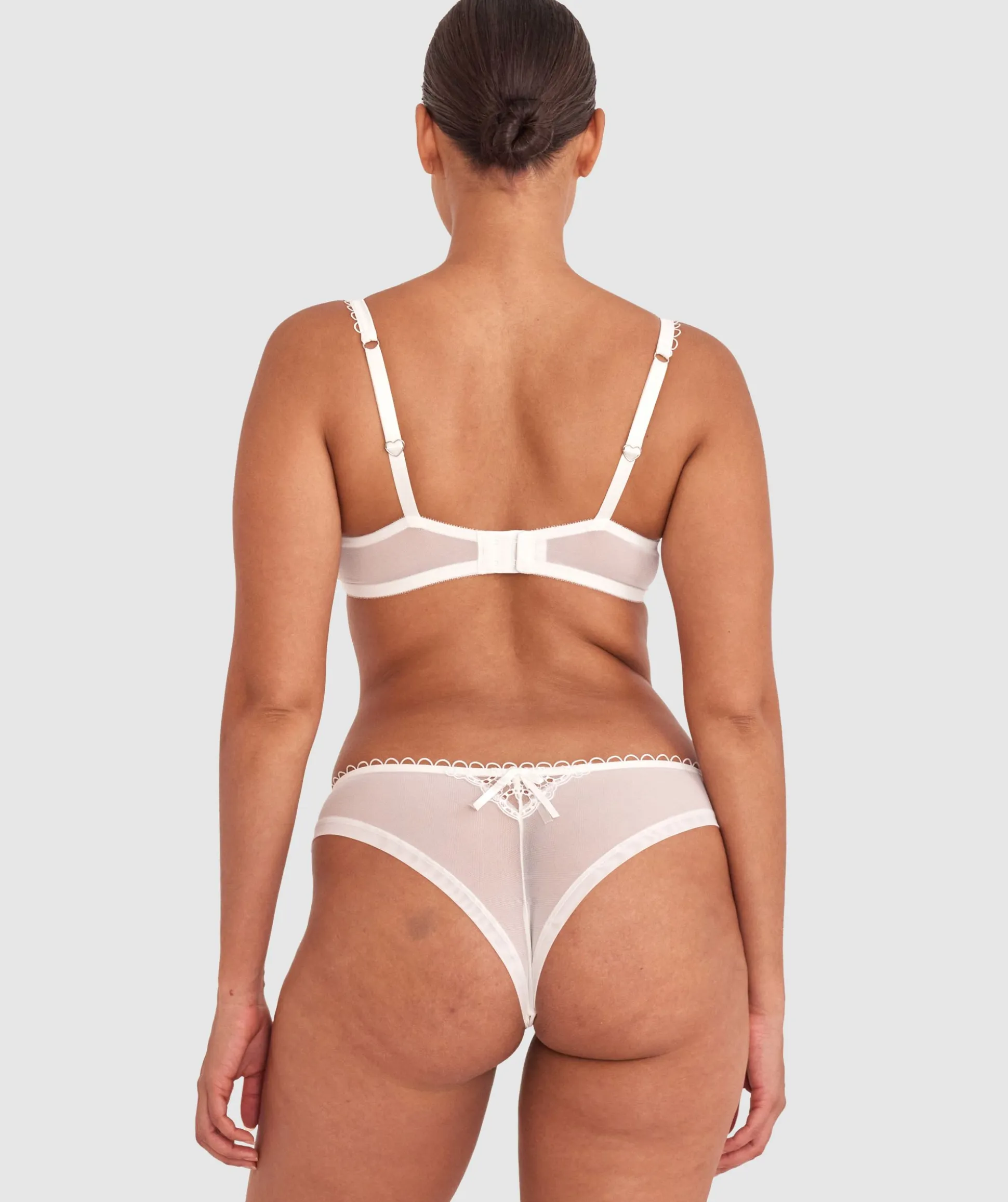 Enchanted Ode To Love High Leg Brazilian Knicker - Ivory