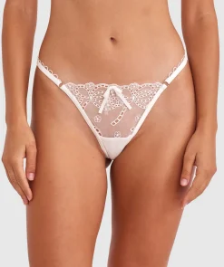 Enchanted Ode To Love High Leg String - Ivory