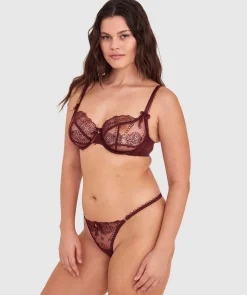 Enchanted Ode To Love High Leg String-Berry