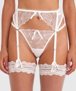 Enchanted Ode To Love Suspender - Ivory