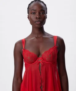 Enchanted Racing Hearts Babydoll - Red