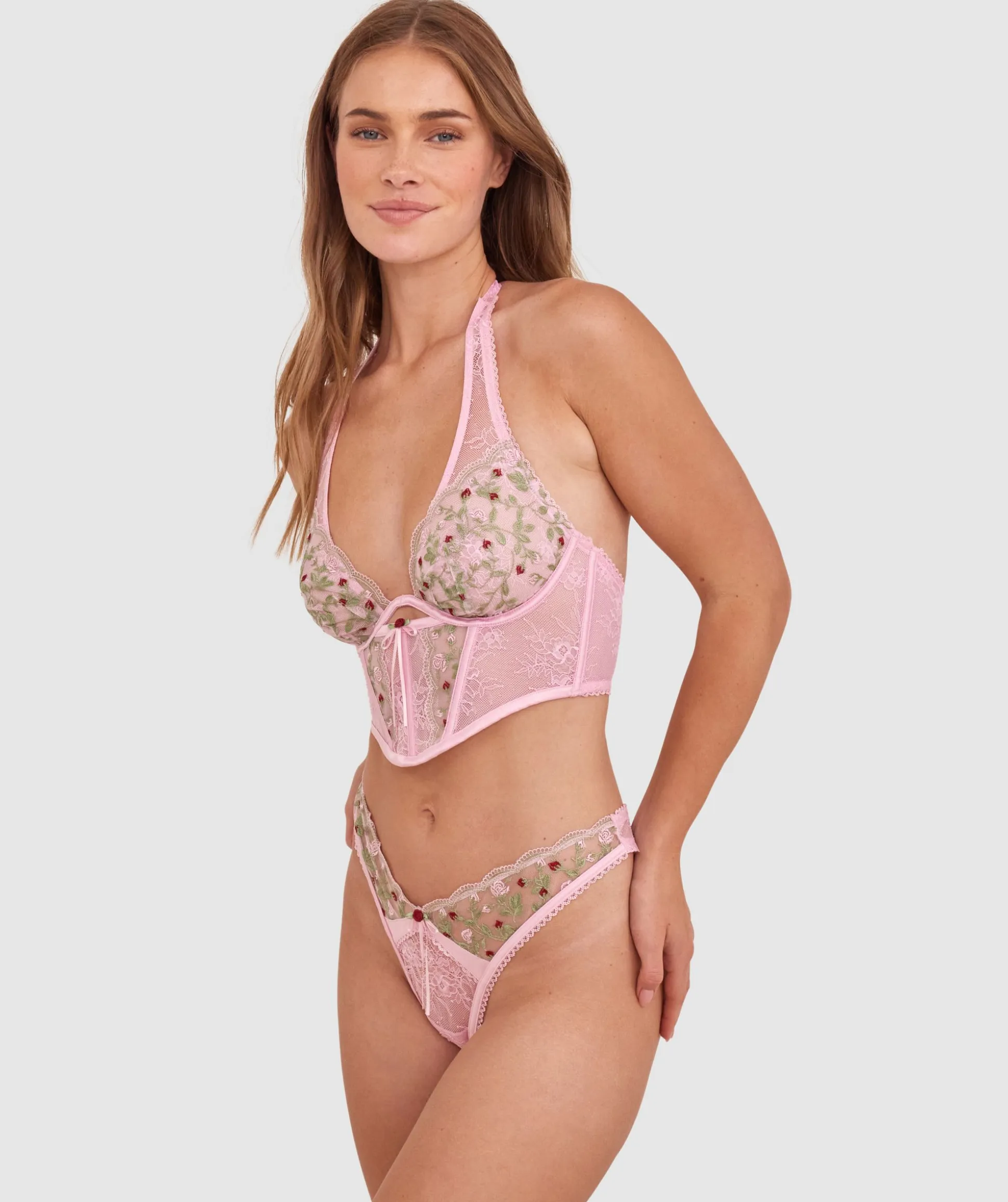 Enchanted Willow Delight Corset - Pink