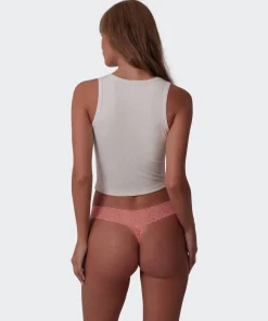 Eva V String - Dark Coral