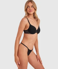 Faith String Knicker - Black