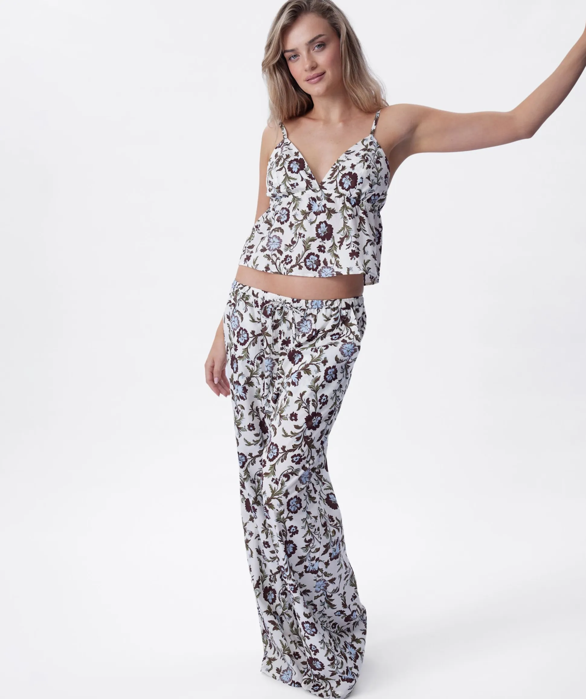 Flora Long Pant - Print Floral