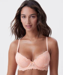 Frankie Push Up Bra - Light Coral