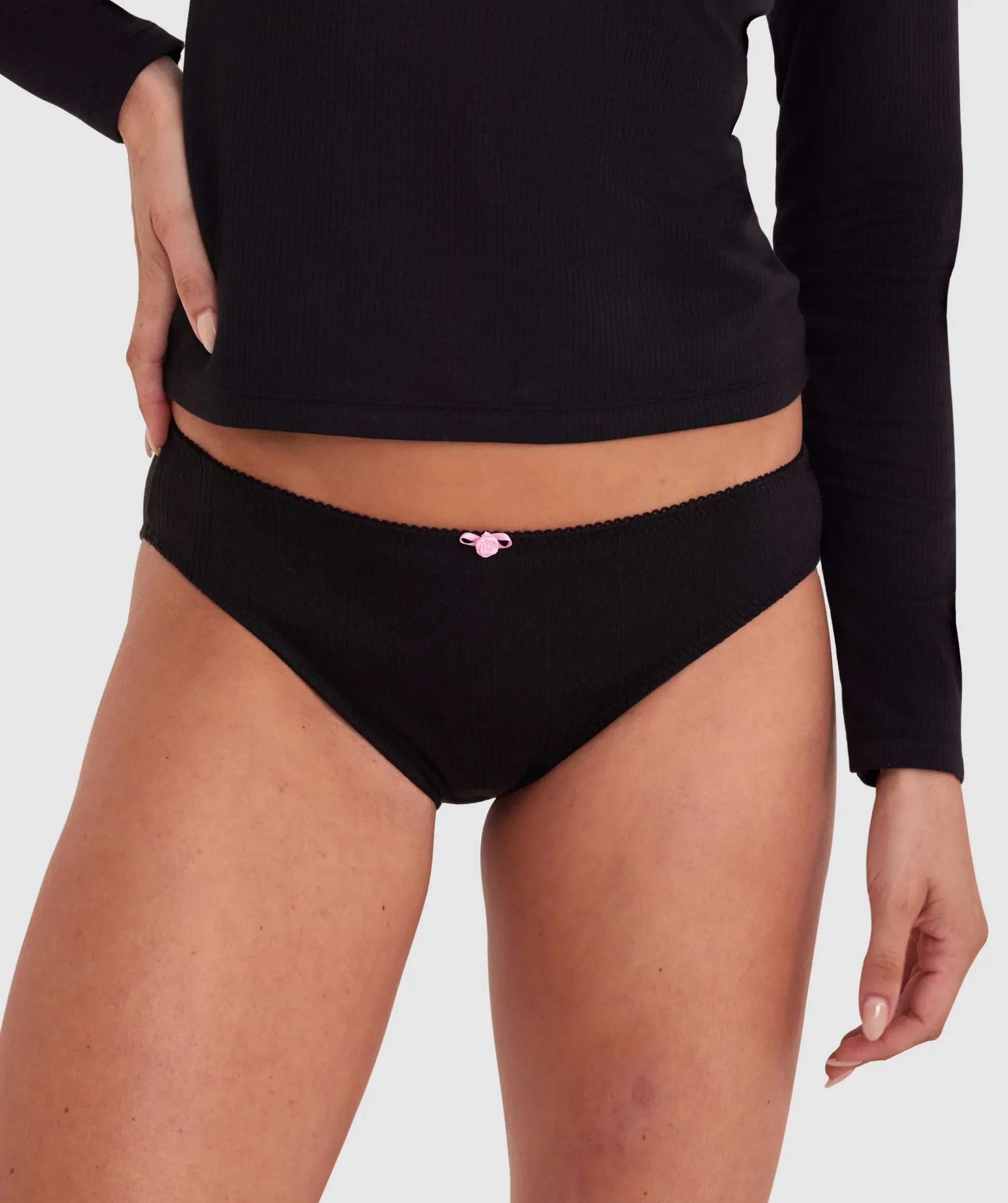 Georgia Bikini Brief - Black