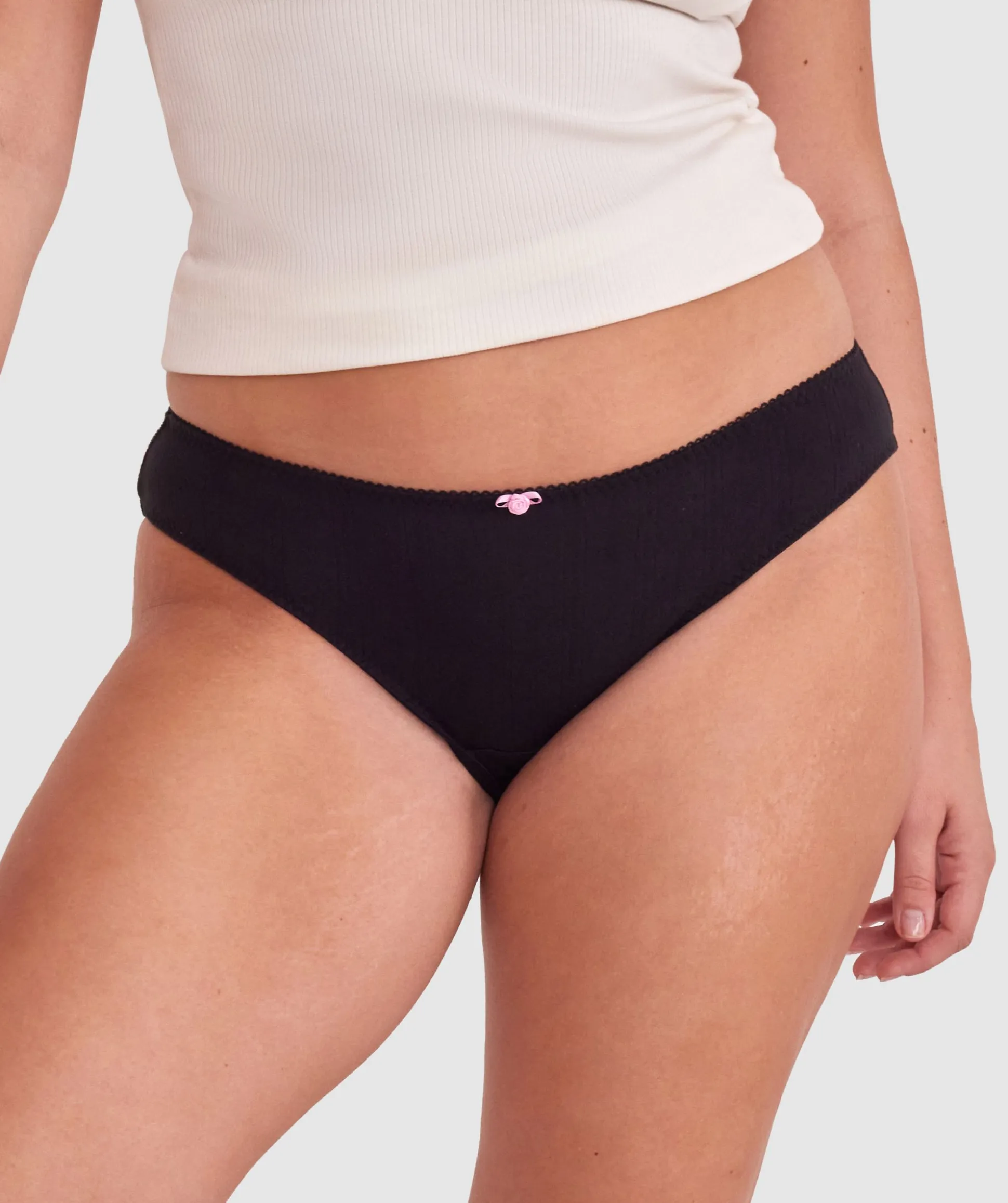 Georgia Brazilian Knicker - Black