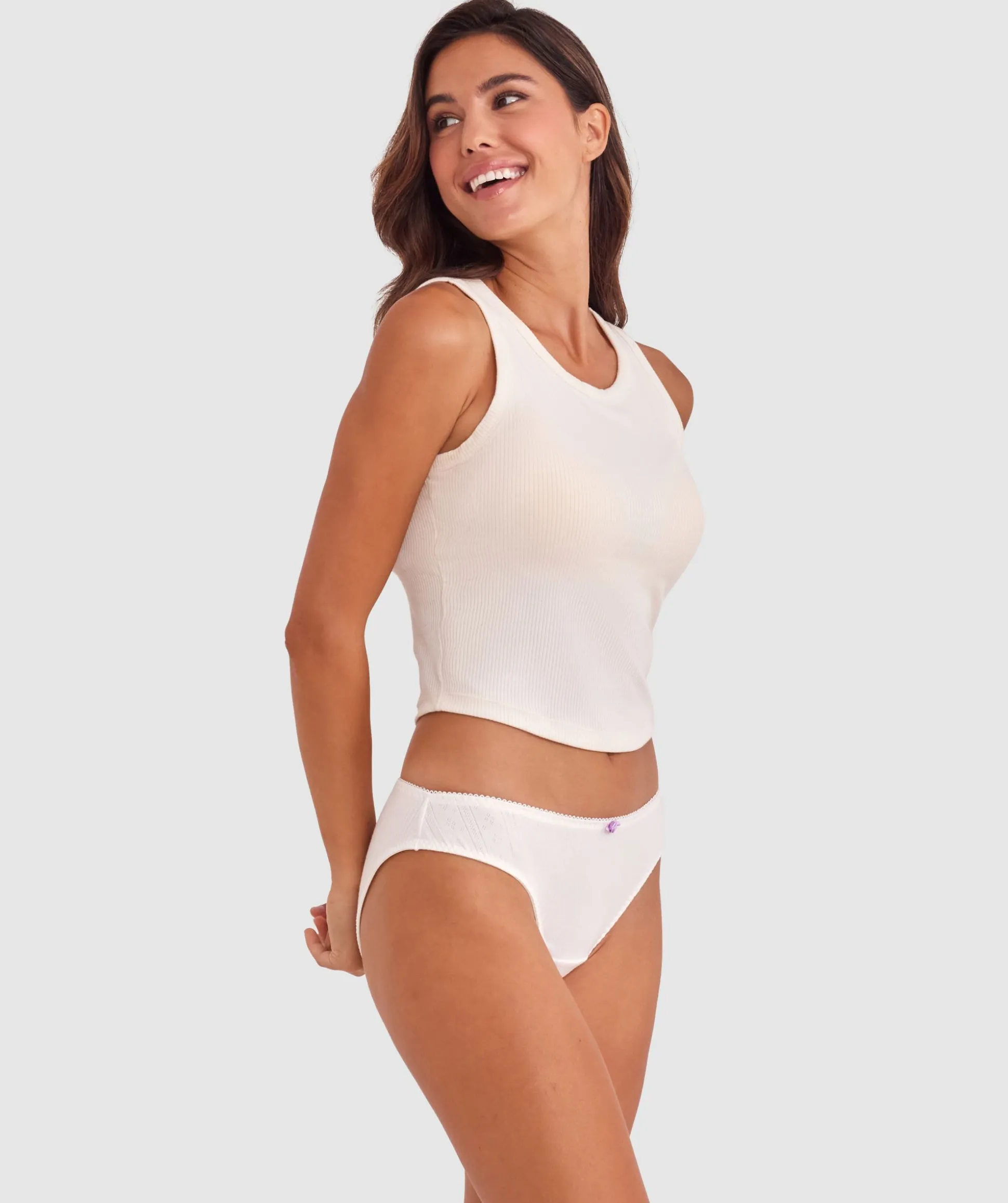 Georgia Brazilian Knicker - Ivory