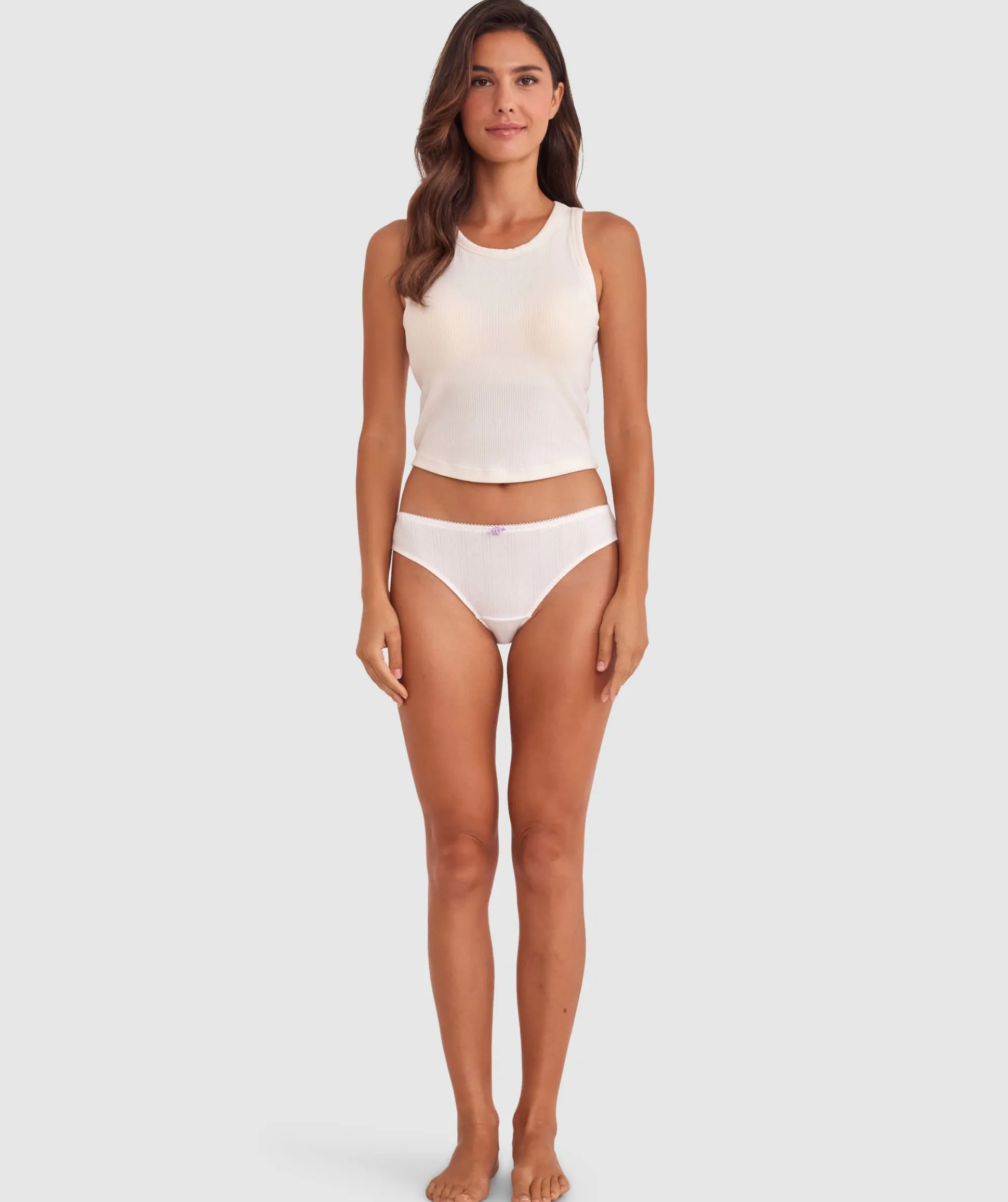 Georgia Brazilian Knicker - Ivory