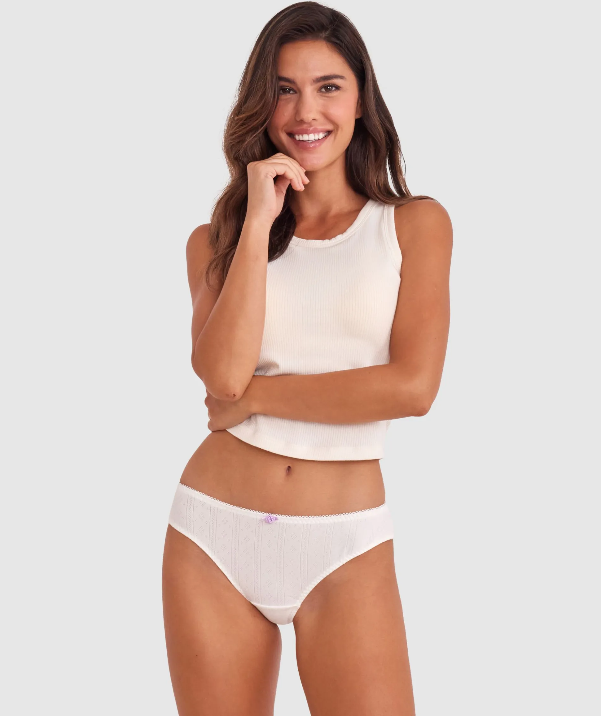 Georgia Brazilian Knicker - Ivory