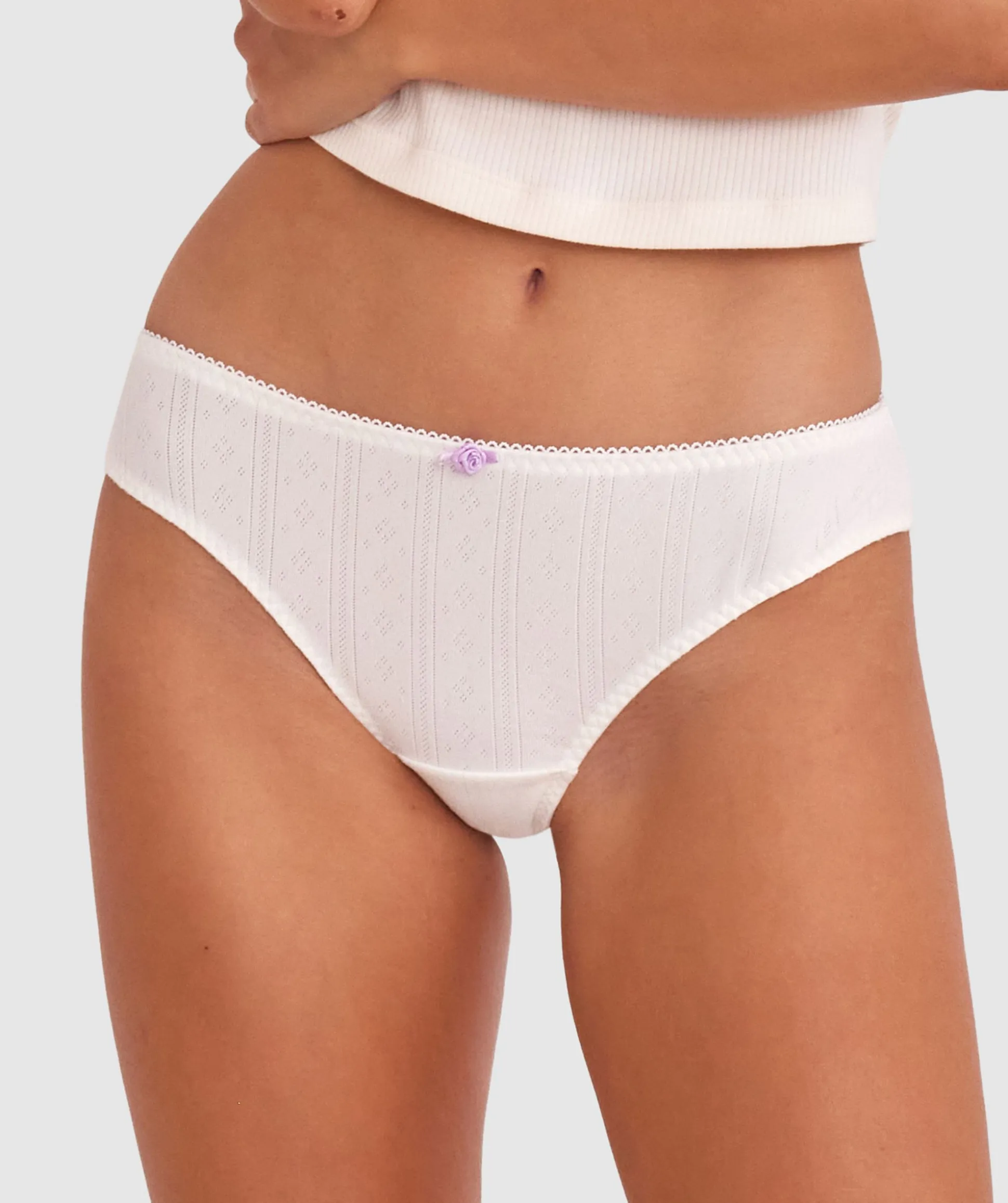 Georgia Brazilian Knicker - Ivory