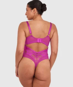 Gia Push Up Bodysuit - Purple