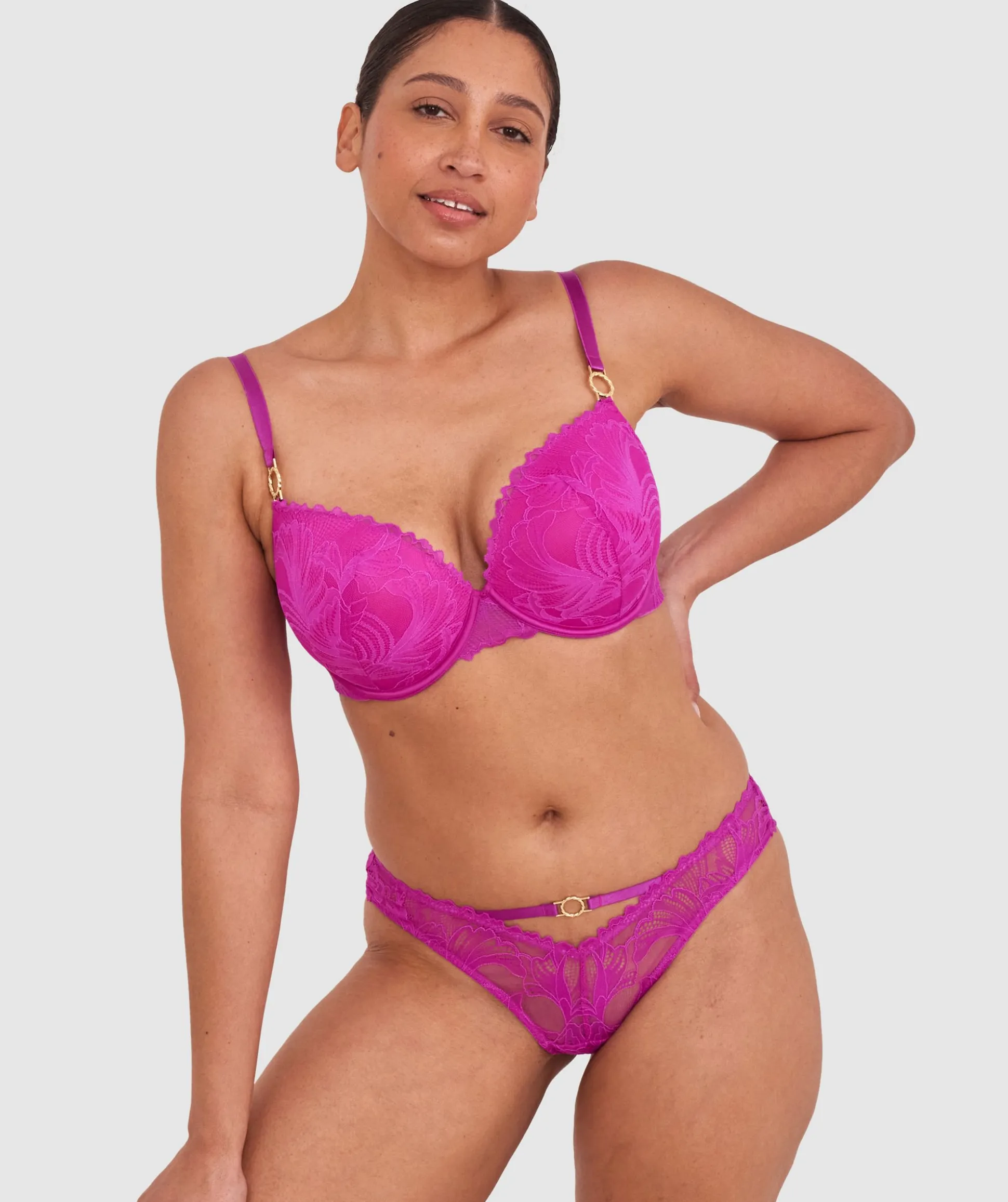 Gia Push Up Bra - Purple