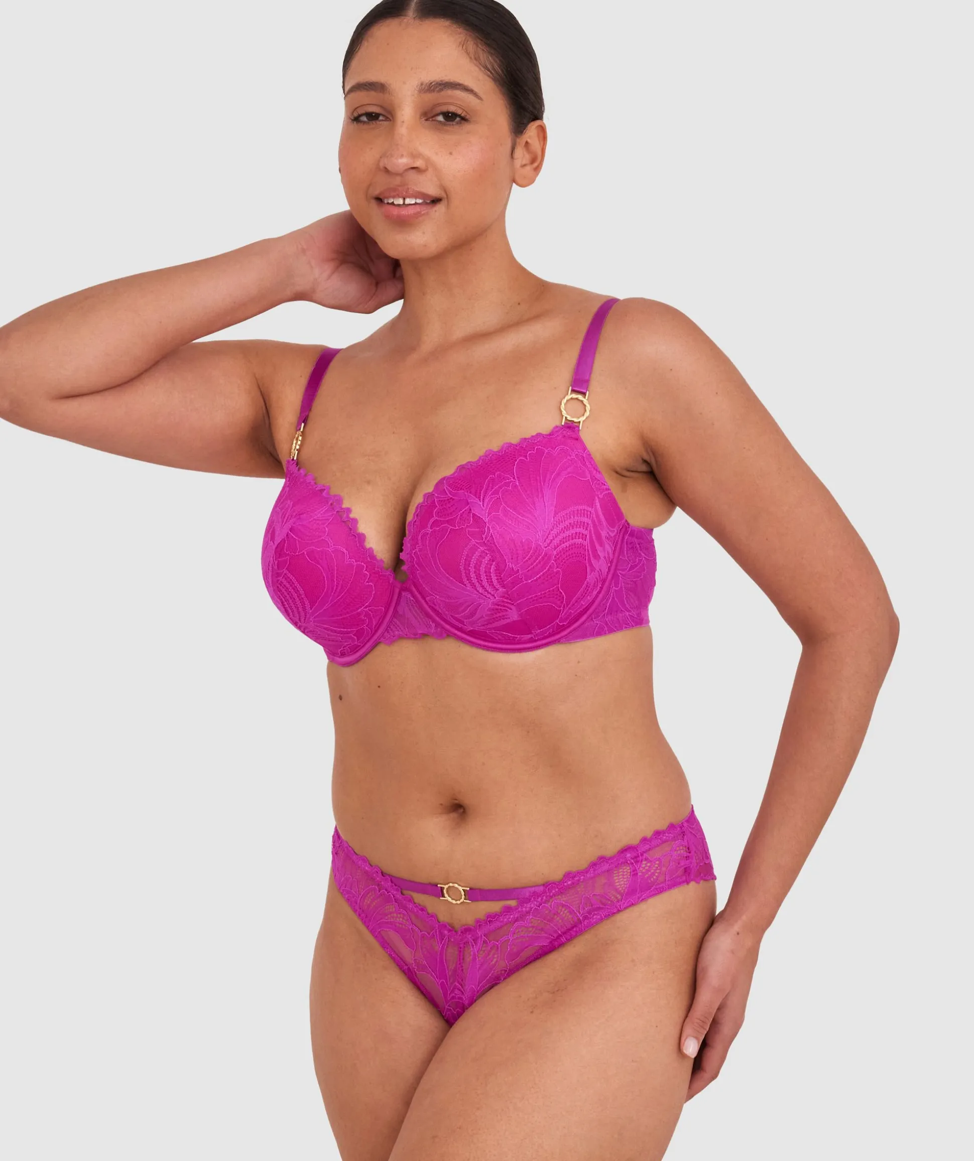 Gia Push Up Bra - Purple