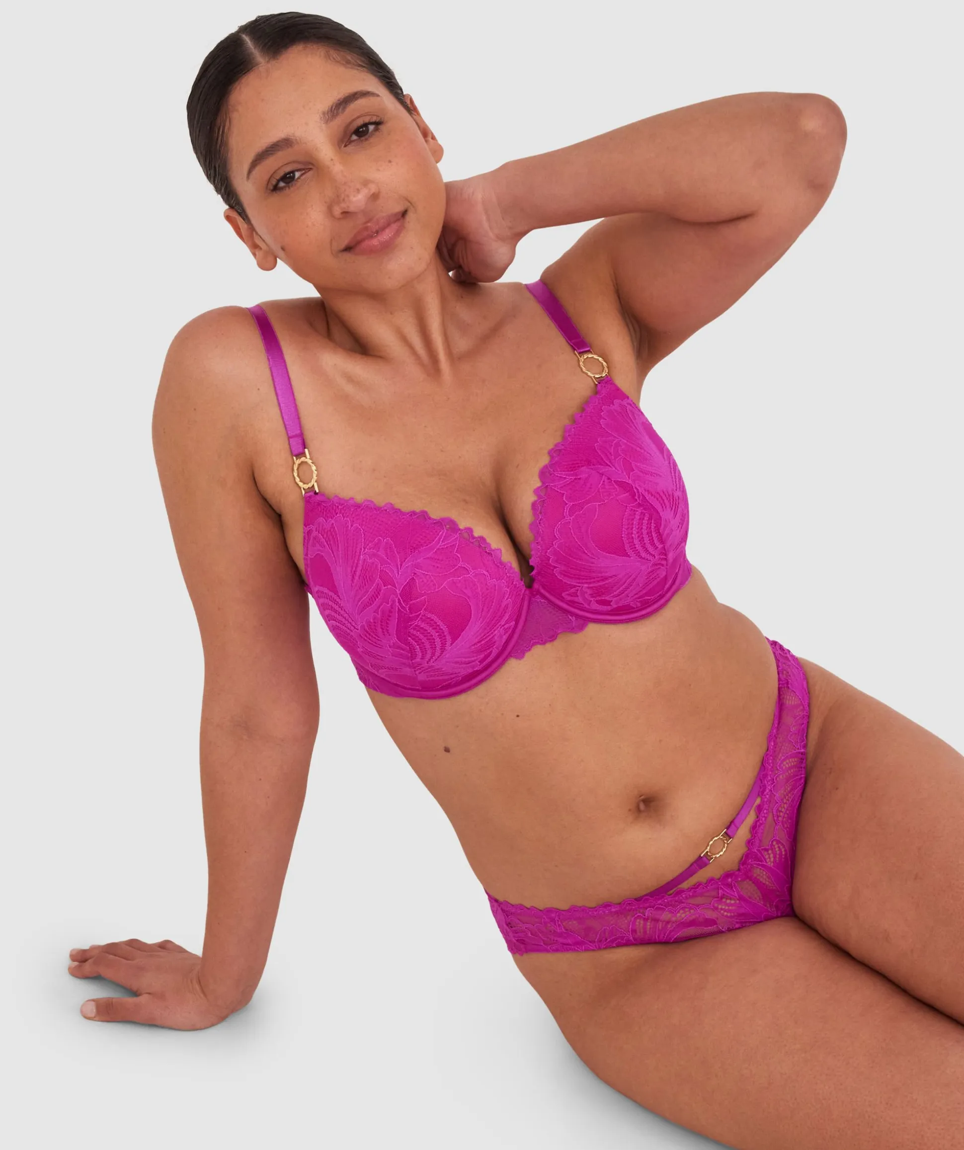 Gia Push Up Bra - Purple