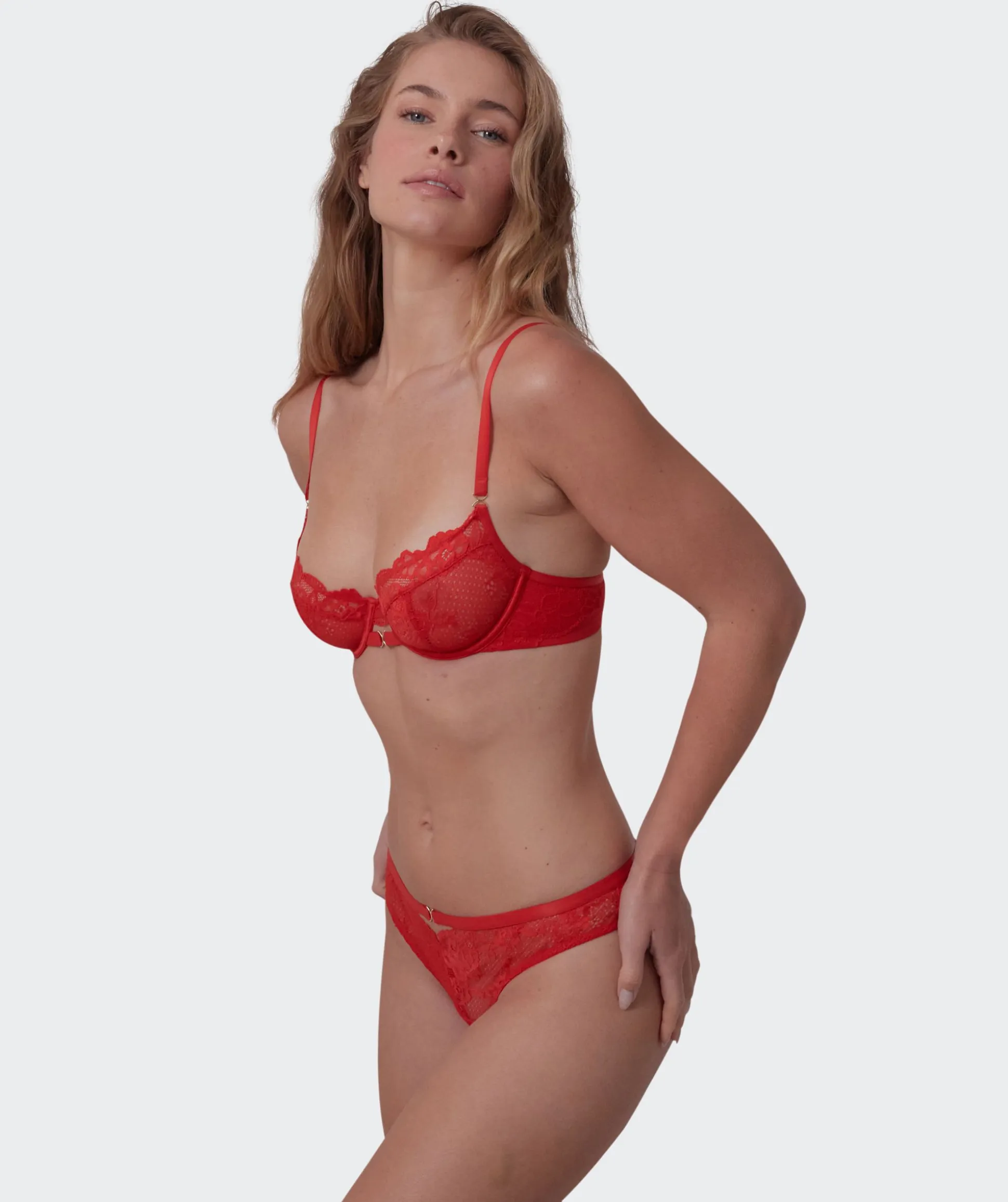 Imogen Brazilian Knicker - Light Red