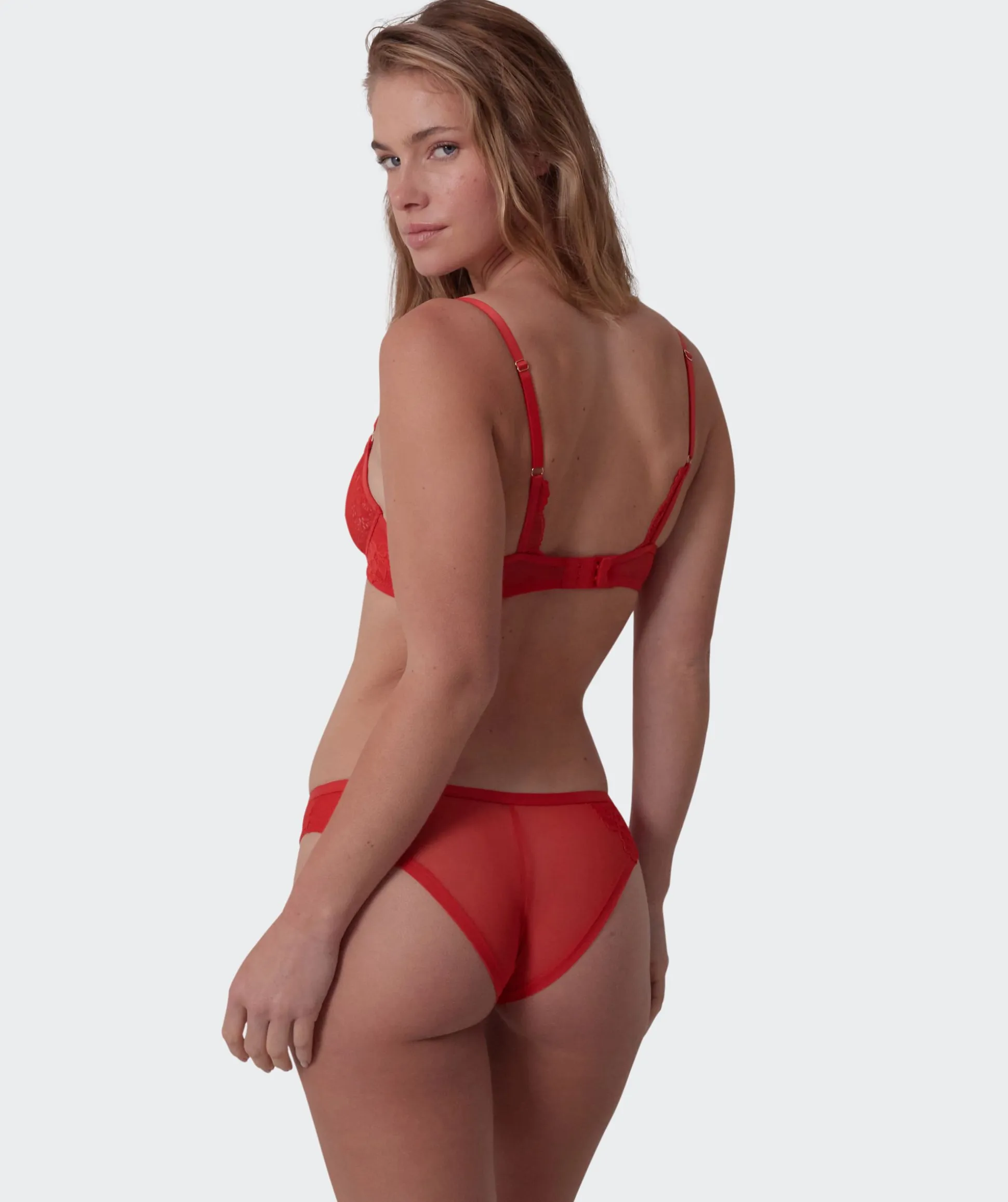 Imogen Brazilian Knicker - Light Red