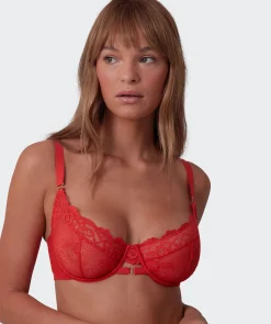 Imogen Full Cup Bra - Light Red
