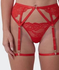 Imogen Suspender - Light Red