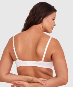 Inner Essence Contour Plunge Wirefree Bra - Ivory