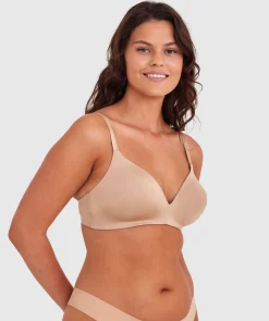 Inner Essence Contour Plunge Wirefree Bra - Nude 2