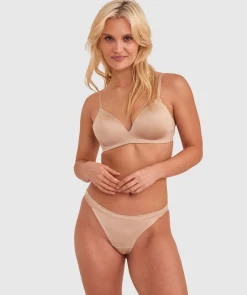 Inner Essence Contour Plunge Wirefree Bra - Nude 2