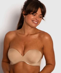 Inner Essence Devilish Push Up Strapless Bra - Nude