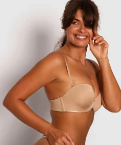 Inner Essence Devilish Push Up Strapless Bra - Nude